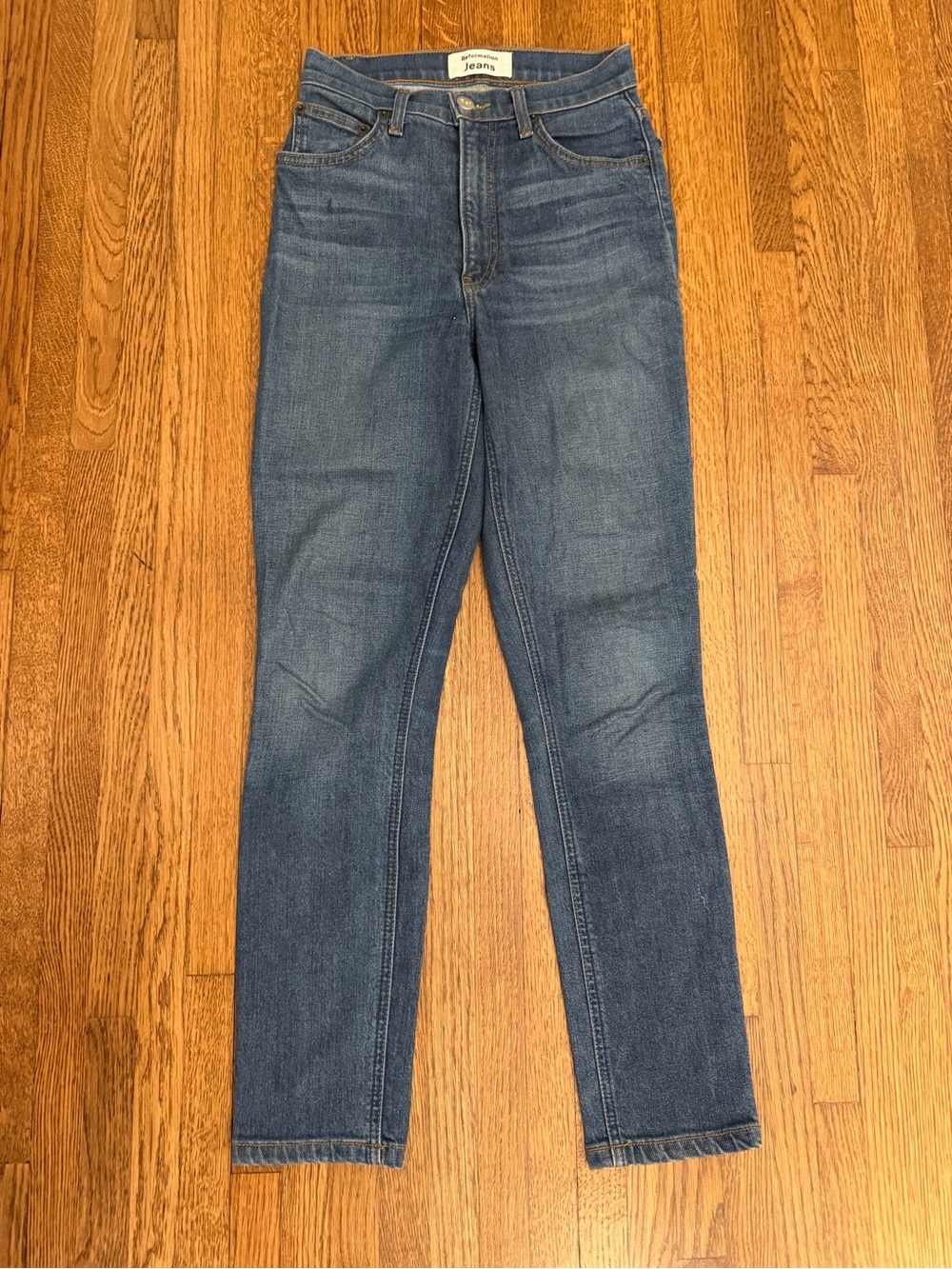 Reformation High-Rise Blue Jeans